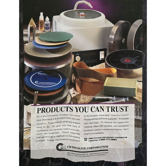 Lapidary Journal Magazine April 1998 Design Edition Inlay Influences From Quilts - Picture 3 of 12